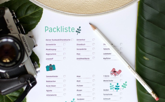 Freebie: Packliste | we love handmade