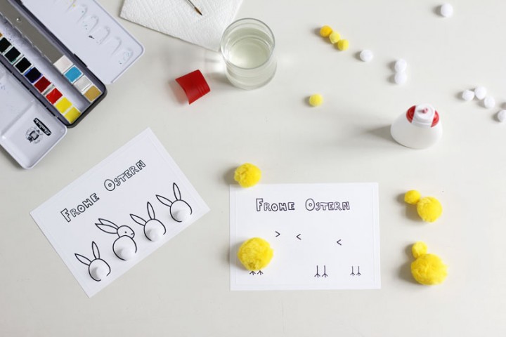 DIY: Osterkarte Pom Pom | we love handmade