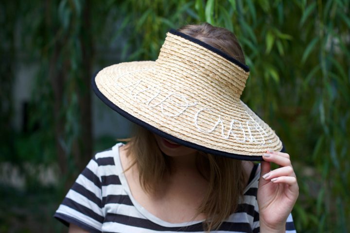 Strohhut besticken - Stielstich | we love handmade