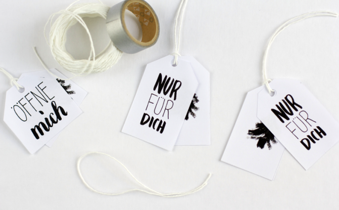 Geschenkanhänger: Nur für dich | we love handmade