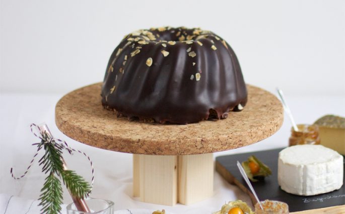 Kuchenständer aus Kork und Holz selbst gemacht | we love handmade