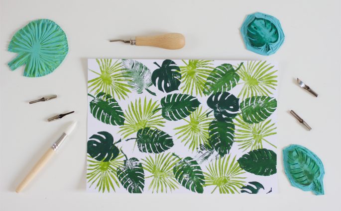DIY: Stempel mit Palmenprint | we love handmade