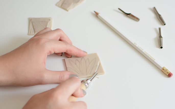 Kakteen-Stempel schnitzen | we love handmade