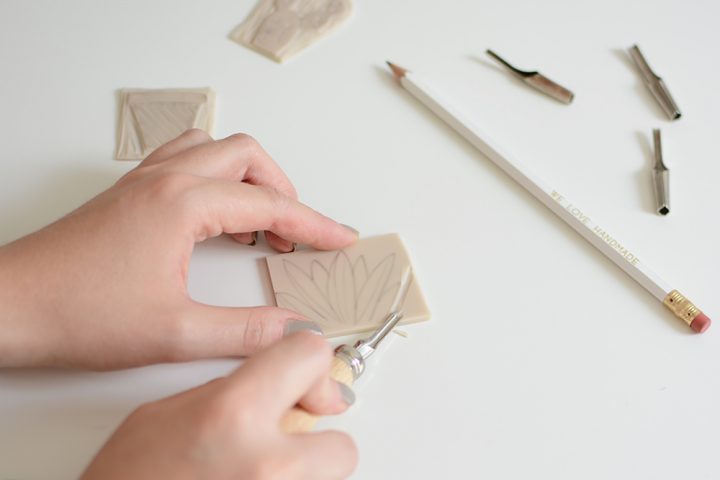 Kakteen-Stempel schnitzen | we love handmade