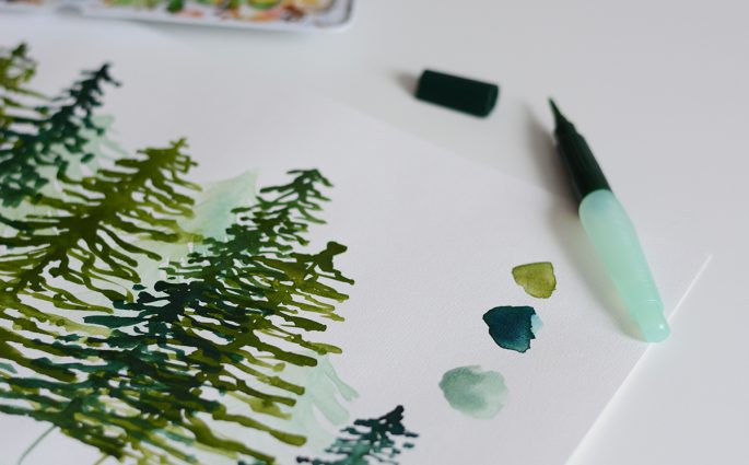 Aquarellmalerei-Workshop Wald | we love handmade