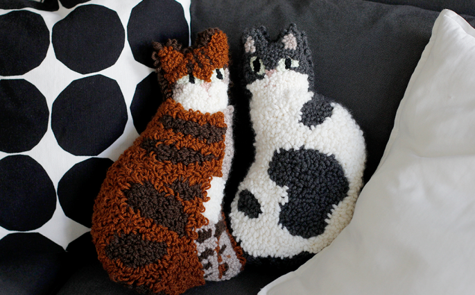 DIY: Punch Rug Stofftier | we love handmade