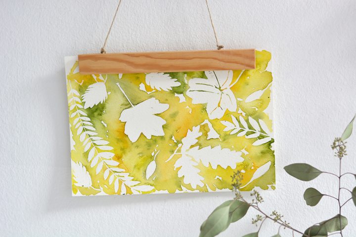 Herbstliches Aquarell: Wanddeko | we love handmade