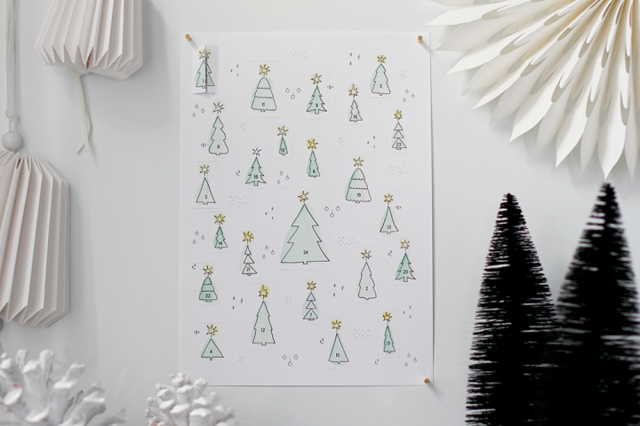 DIY: Adventskalender zum Ausdrucken | we love handmade