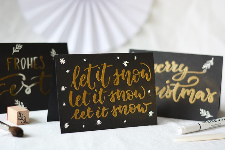 Weihnachtskarten: Embossing-Technik | we love handmade