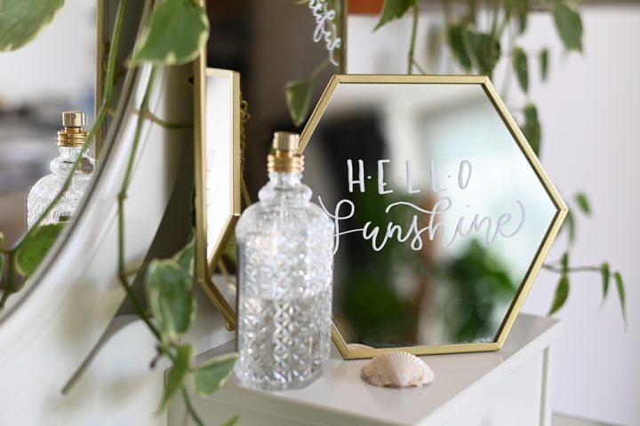 Lettering-DIY-Ideen: Spiegel | we love handmade