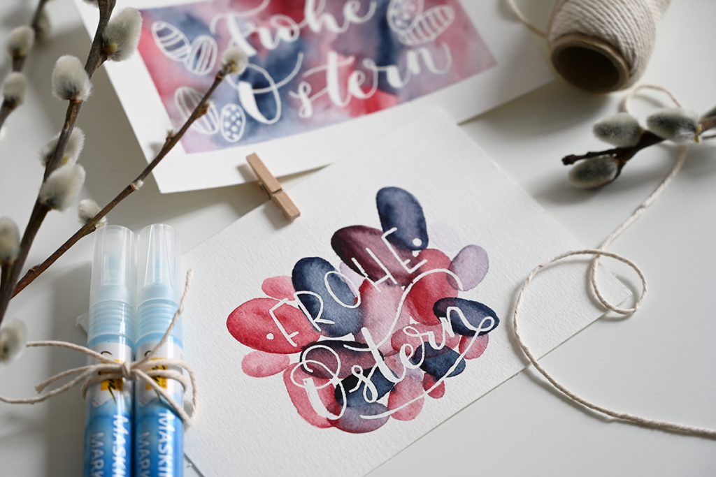 Osterkarte: DIY-Tutorial mit Aquarellmalerei | we love handmade