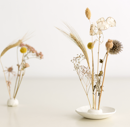 DIY: Trockenblumen-Display aus Modelliermasse