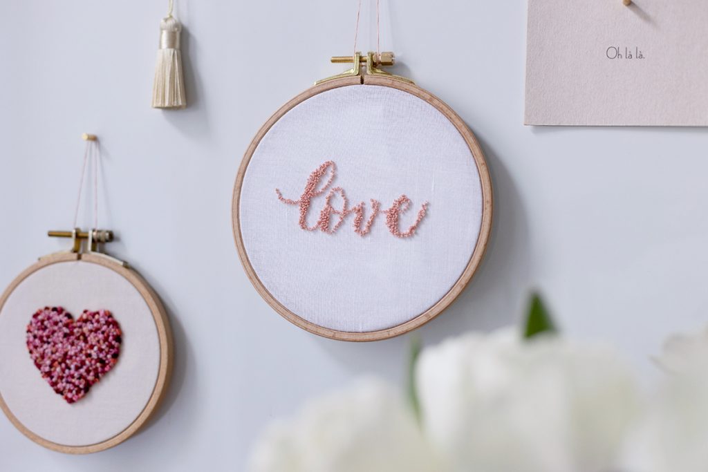 DIY: love-Stickbild mit der Zierstichnadel | we love handmade