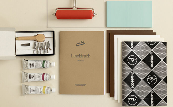 Craft Kit: Linoldruck — Workbook und Materalien | we love handmade