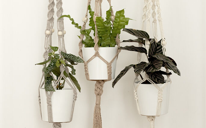 Craft Kit "Makramee-Blumenampel": DIY-Set | we love handmade