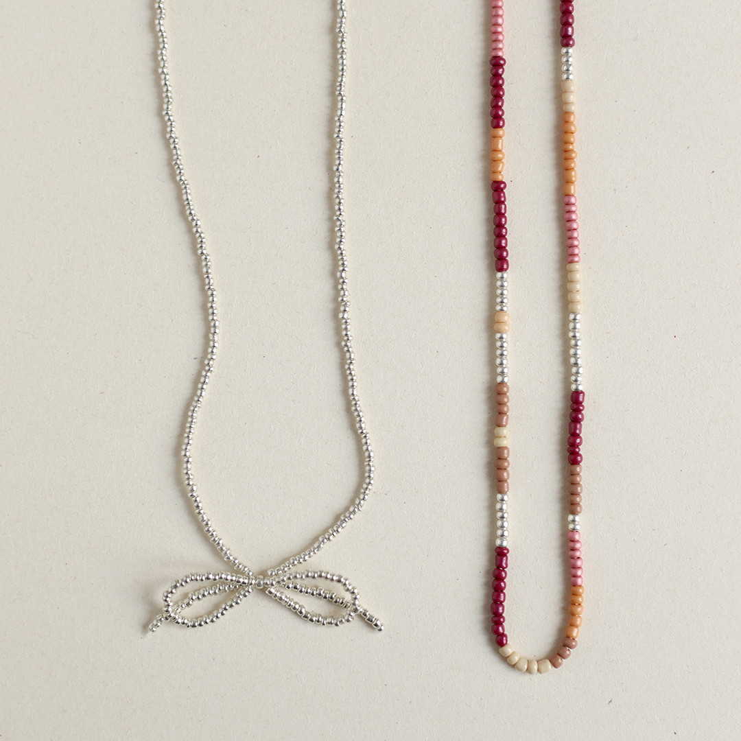 Perlenschmuck-Workshop: Schmuck-Set gestalten 2025 — Perlenkette Bow | we love handmade