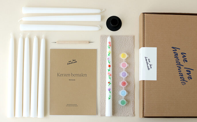 Neu im Shop: Craft Kit Kerzen bemalen | we love handmade