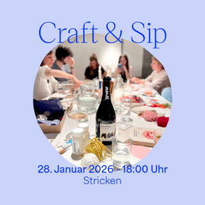 Craft & Sip — Stricken Januar 2026 | we love handmade
