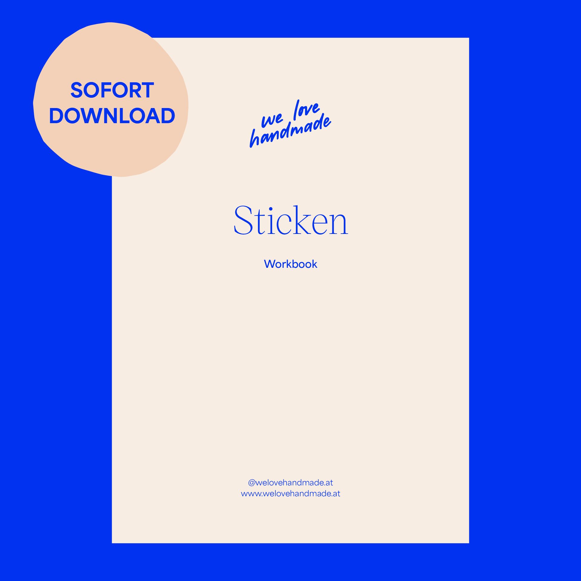 Workbook: Sticken für Anfänger – Digitale PDF Anleitung und Vorlagen [Digital]