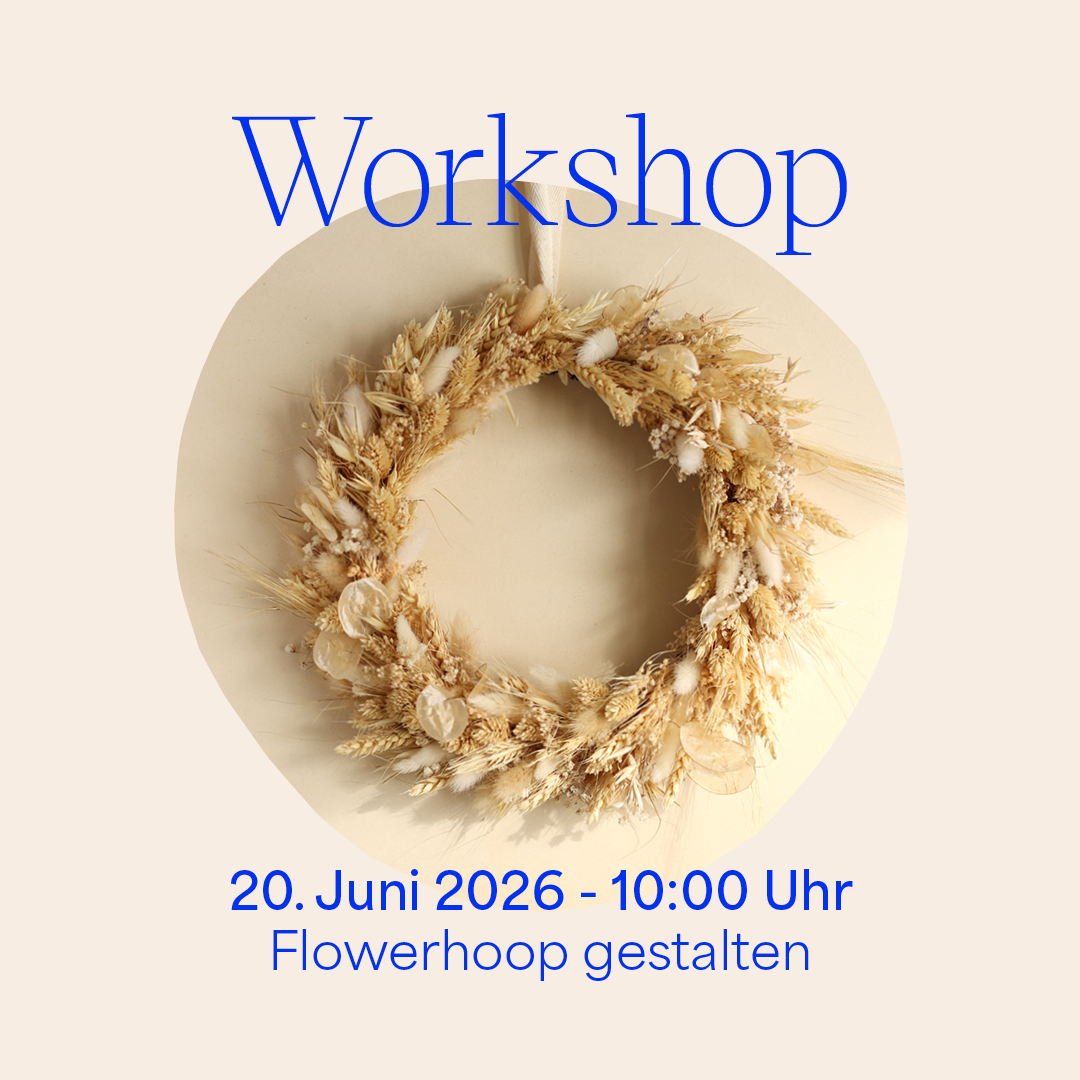 we love handmade Workshop Blumenkranz binden und Flowerhoop gestalten in Wien am 20. Juni 2026.